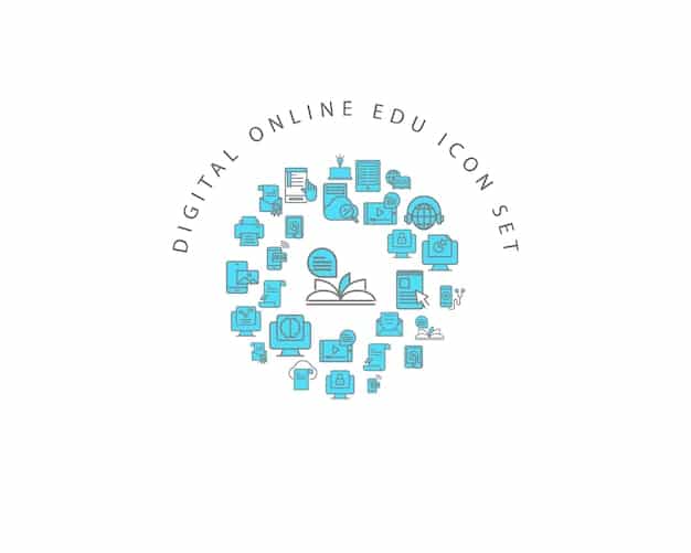 A collage of different online learning platform logos (e.g., Coursera, edX, Udemy, Skillshare) arranged in a visually appealing way. The logos are crisp and recognizable, representing the variety of options available.