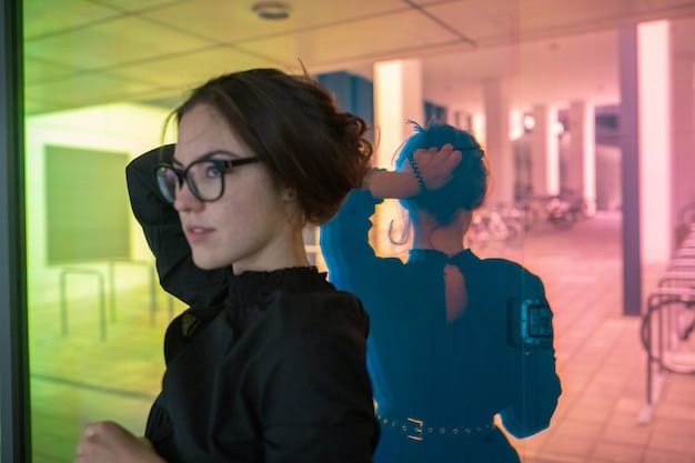 A close-up of an AI interface analyzing a student's eye movements during an exam, highlighting the technology's ability to detect unusual behavior and potential cheating attempts.