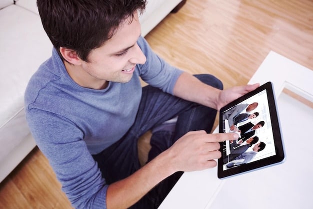 A student using an adaptive learning platform on a tablet, showing how the system adjusts the content based on their real-time performance and provides personalized feedback.