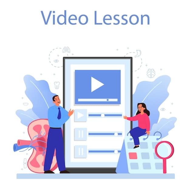A graphic illustrating the key components of a microlearning module, showcasing features like short video clips, interactive quizzes, and downloadable infographics, all accessible on a mobile device with clean and intuitive interface.