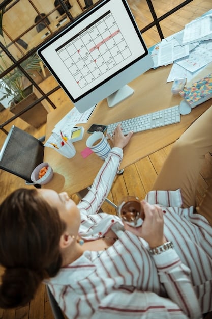 A weekly planner or digital calendar showing blocks of time allocated for work, study, family time, and personal leisure, illustrating a balanced schedule.