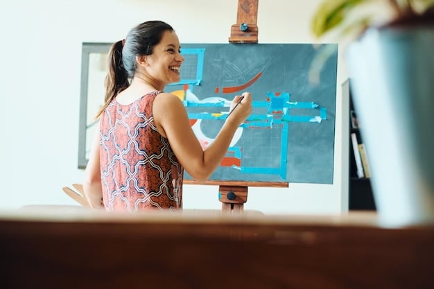 A student using a whiteboard to map out complex concepts, demonstrating an active, visual, and kinesthetic approach to problem-solving in a dynamic study environment.